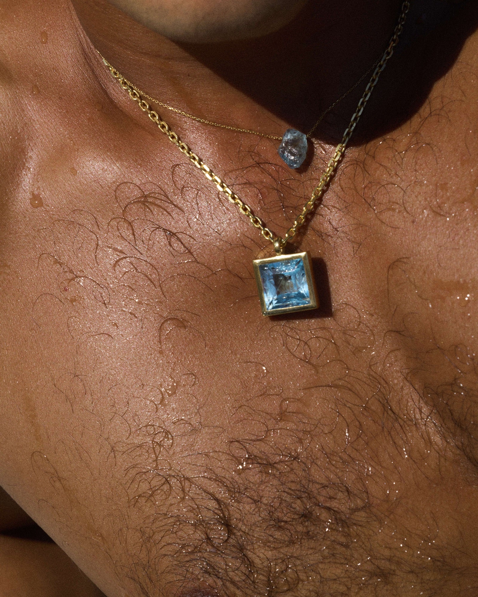 THE BLUE CIPHER NECKLACE