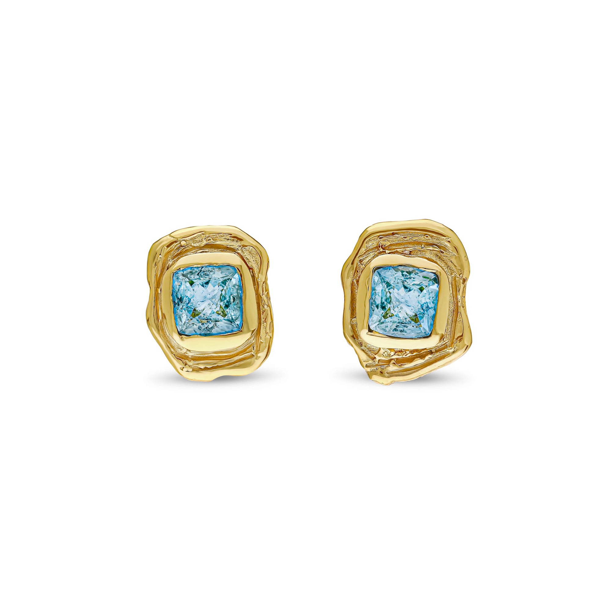 THE AQUA STUD EARRINGS