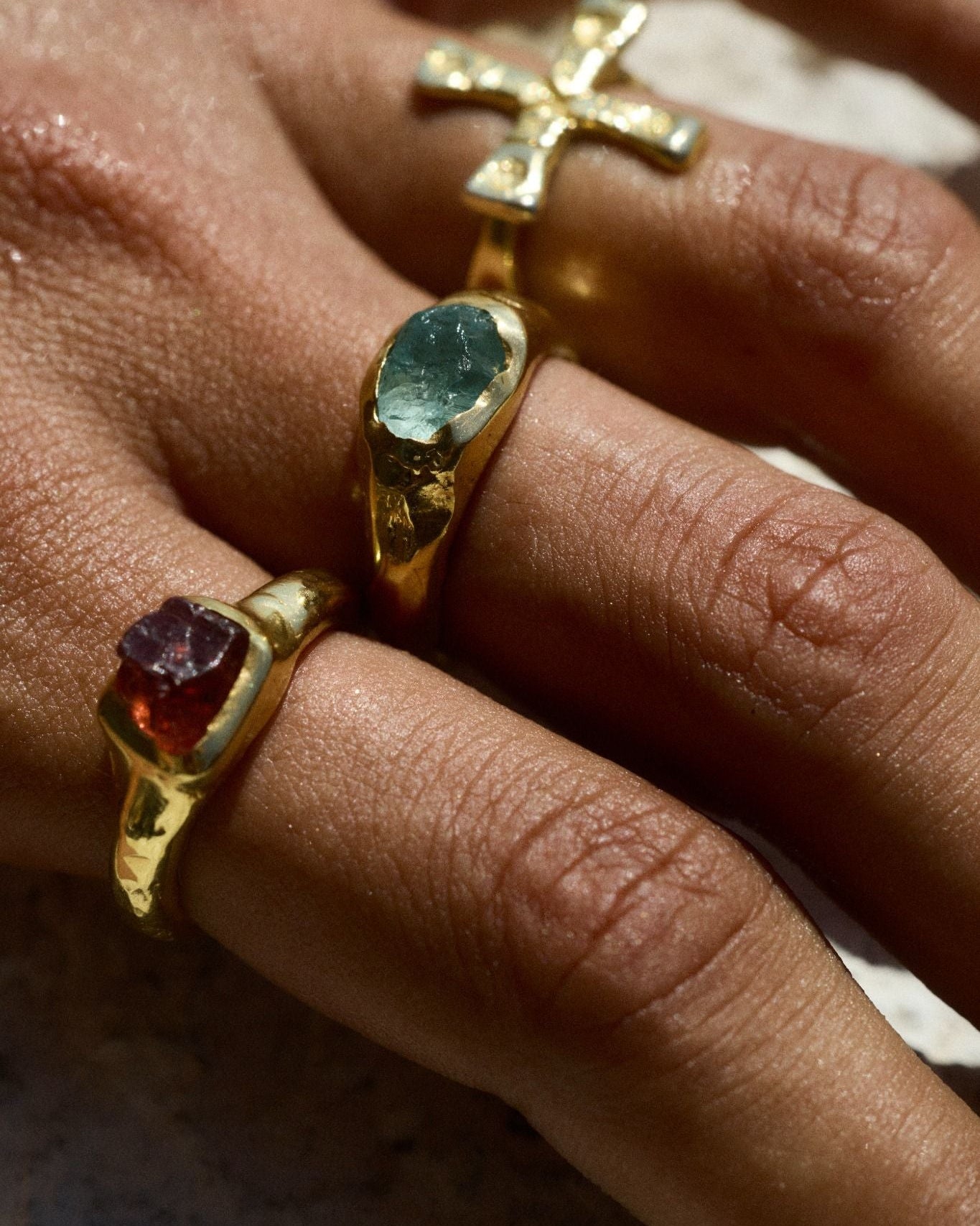 THE ROUGH EMERALD RING