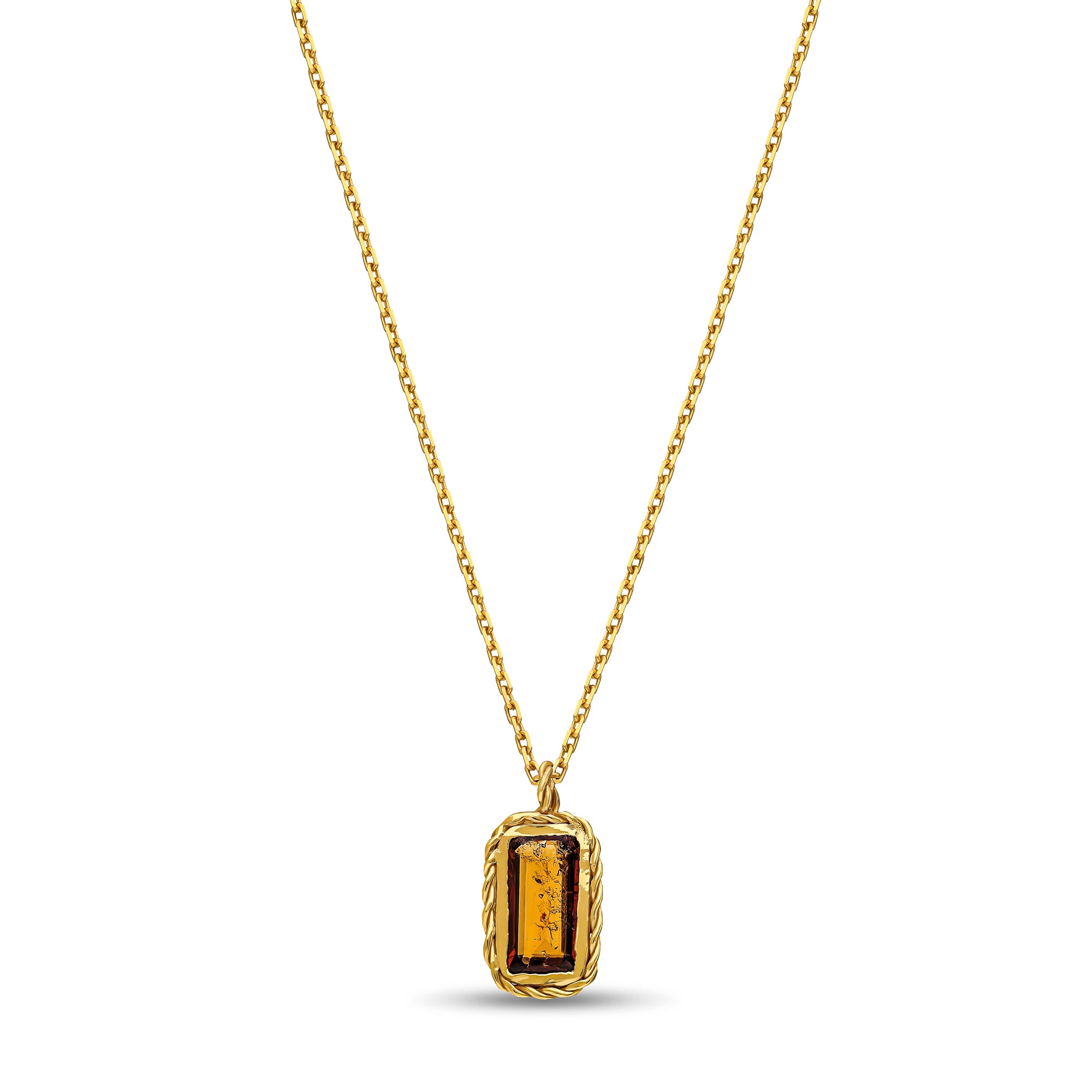 THE HESSONITE NECKLACE