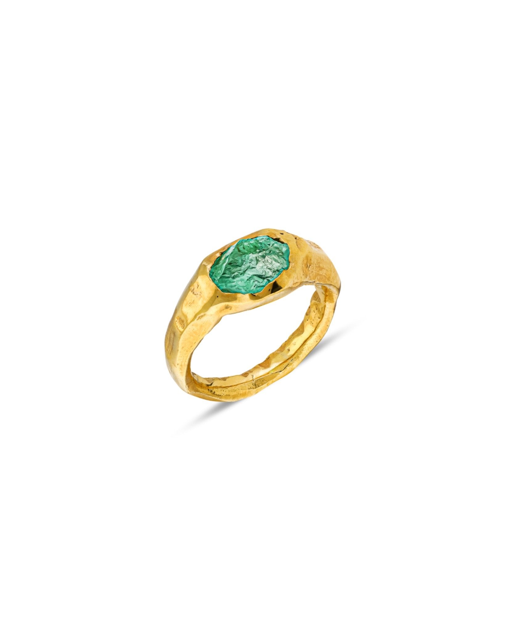 THE ROUGH EMERALD RING