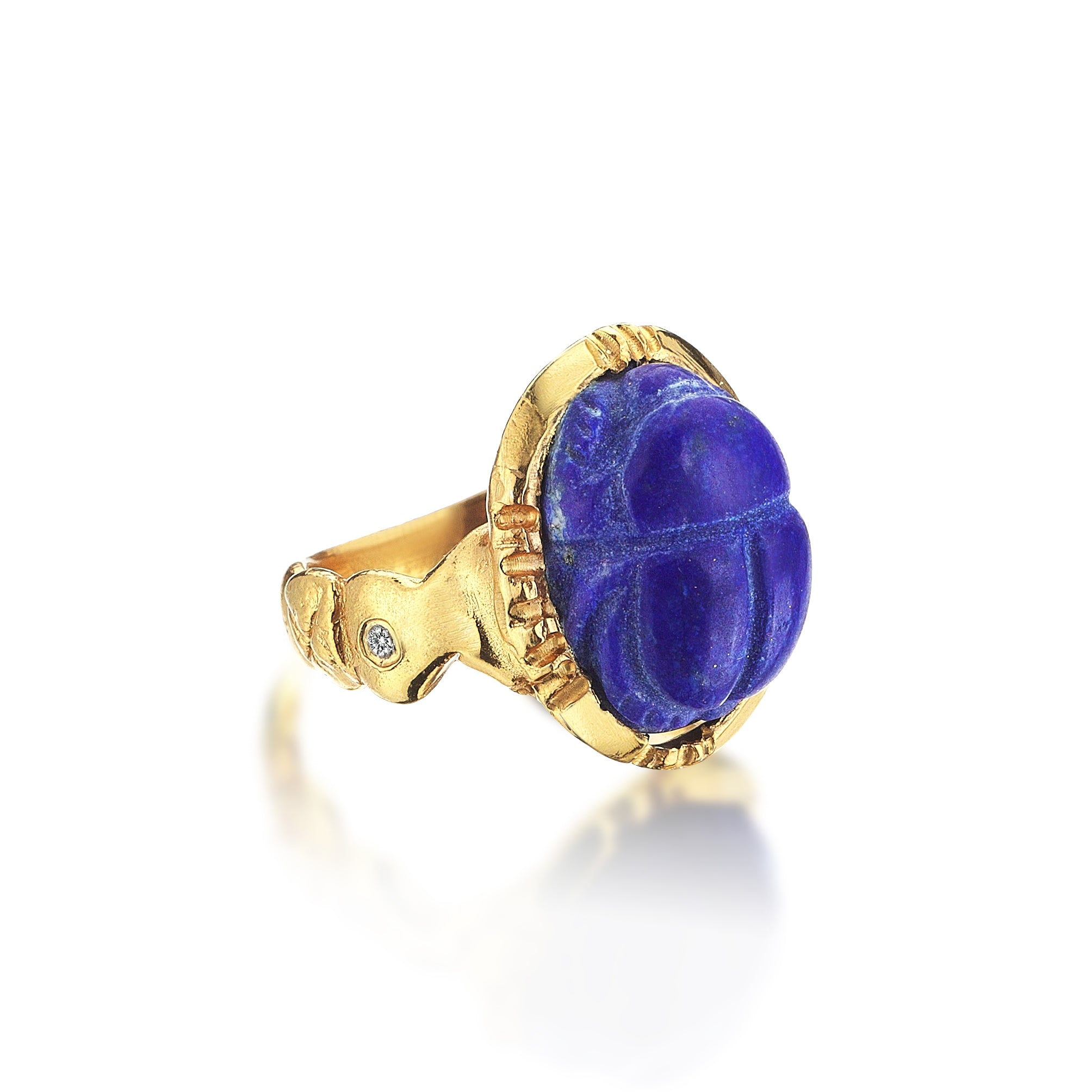 The Lapis Scarabeus Ring